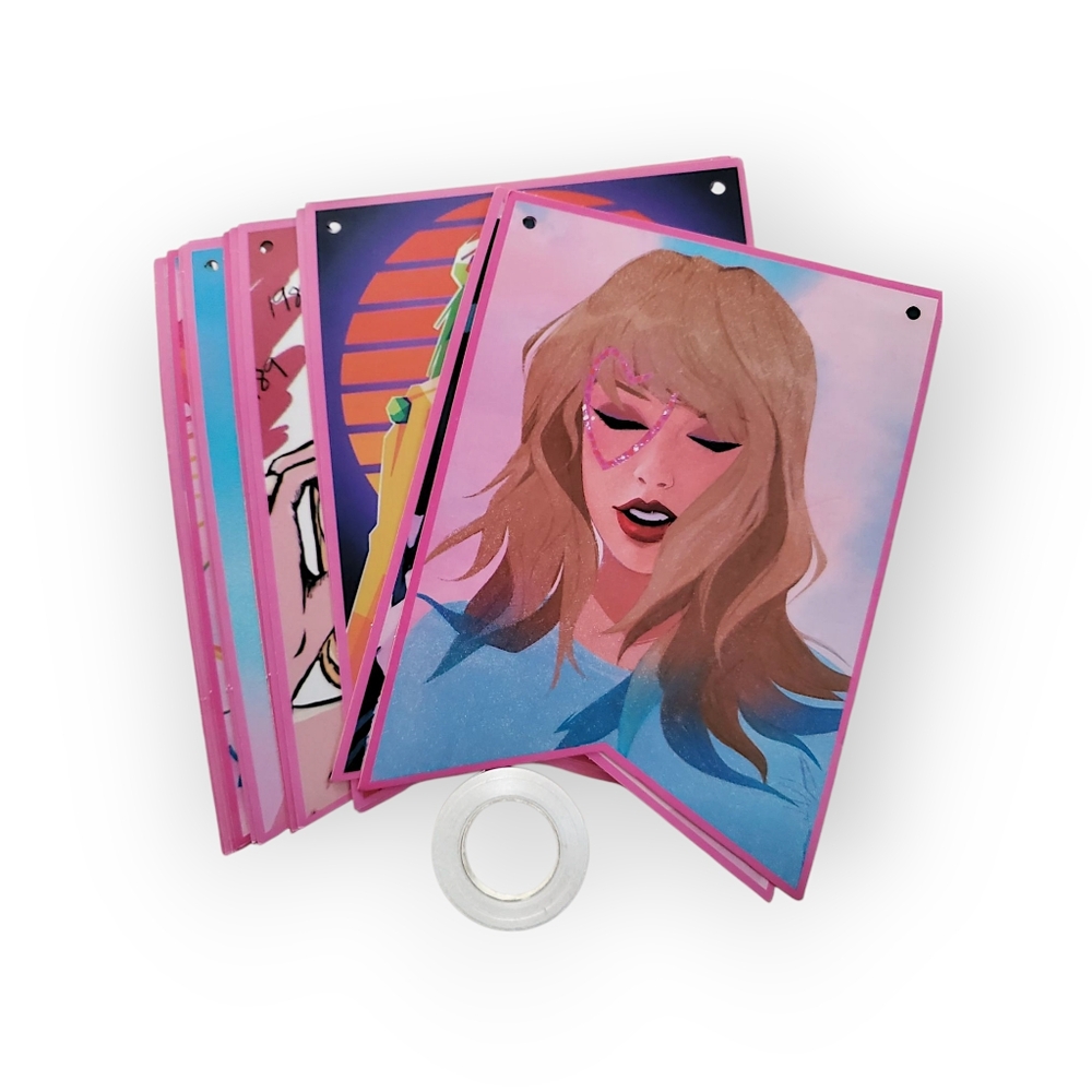 Taylor Swift Decorative Birthday Banner - Picture 4 of 5